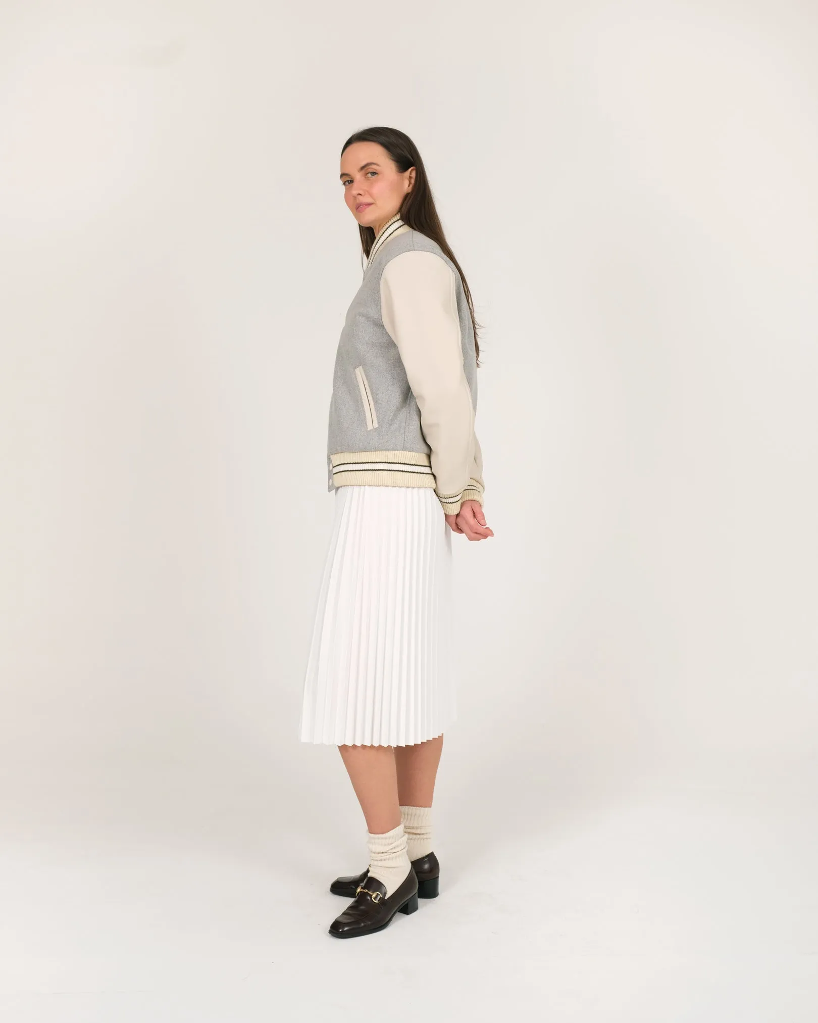 Women's Varsity Jacket - Lt. Oxford