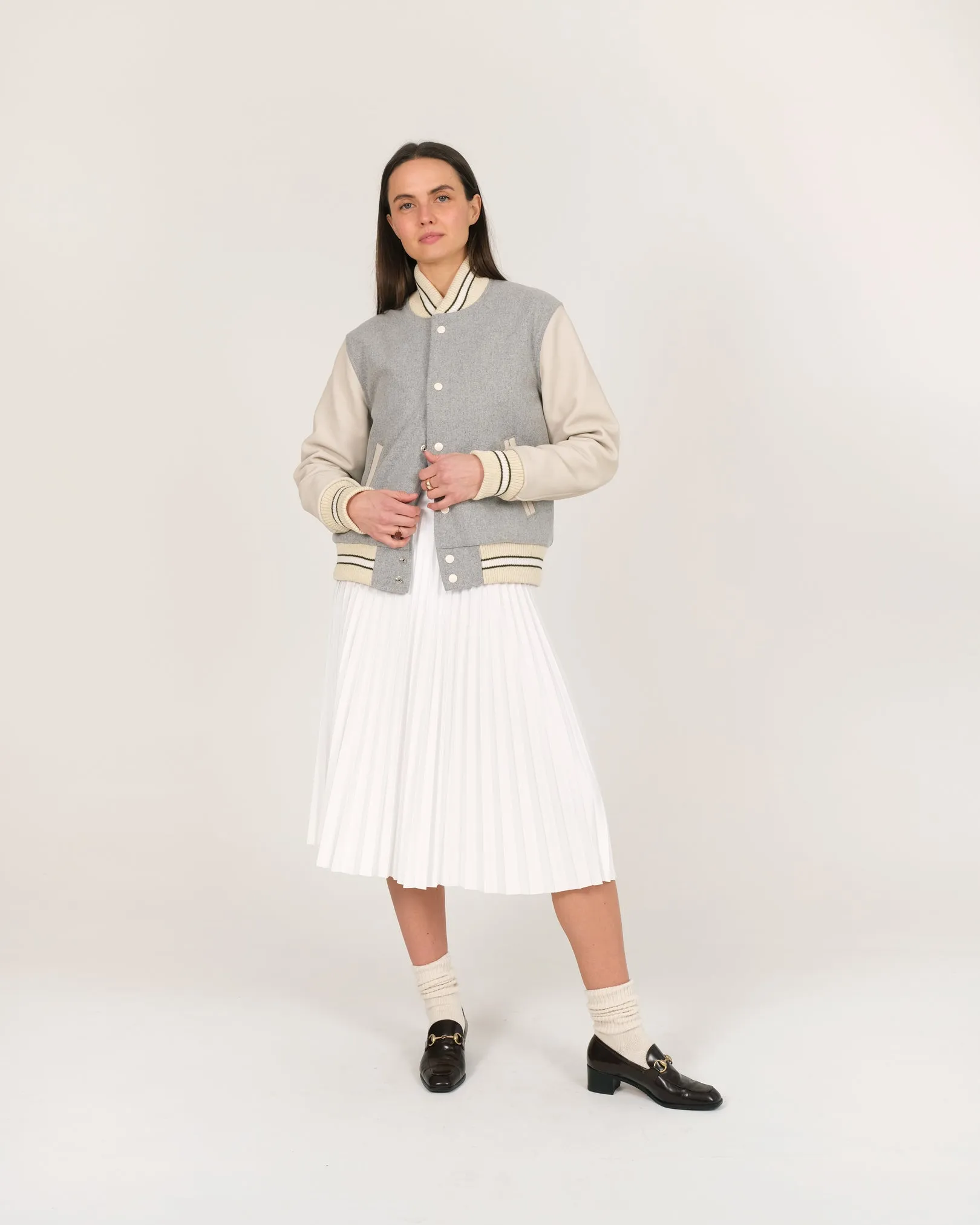 Women's Varsity Jacket - Lt. Oxford