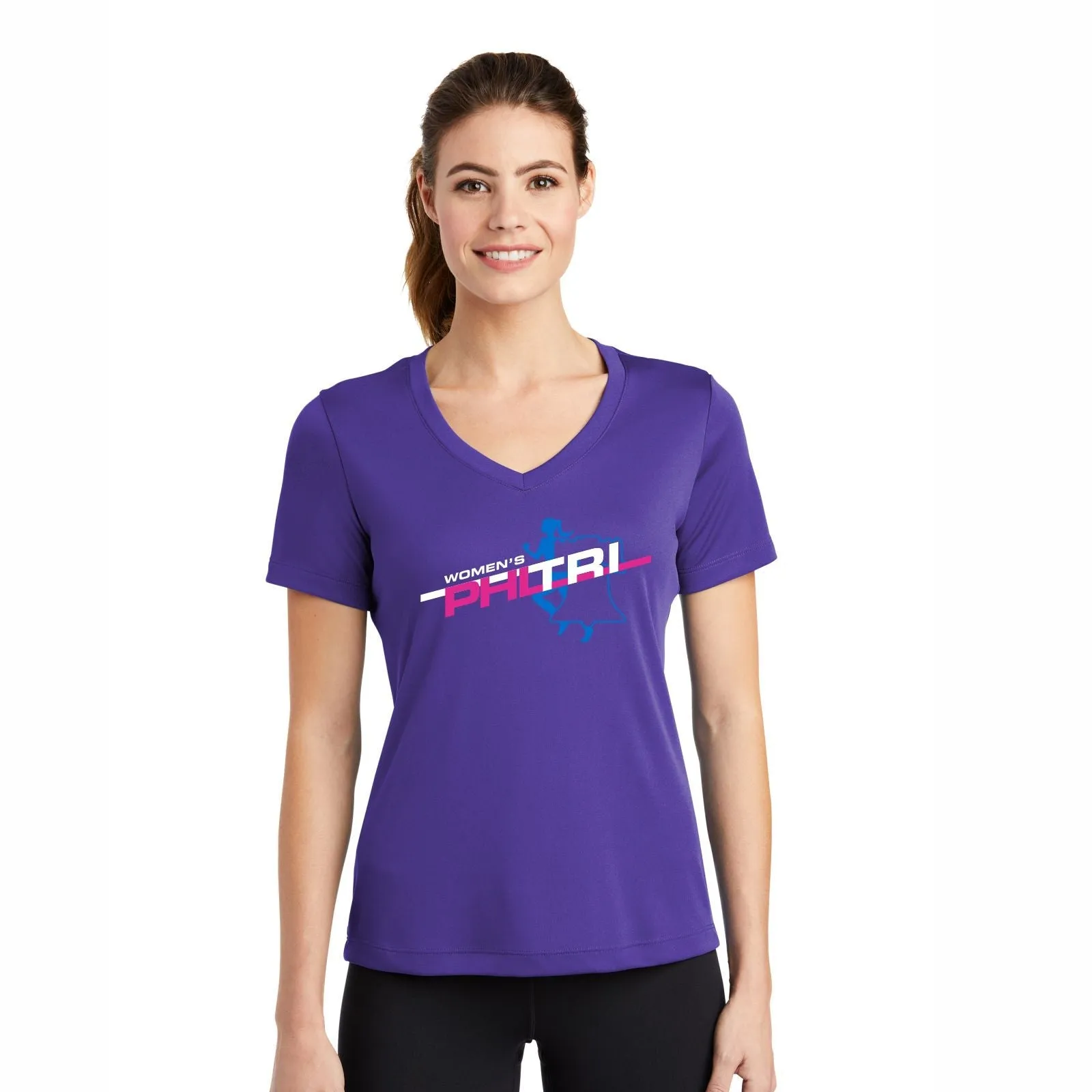 WPT Tech V-Neck Tee -Purple- Liberty