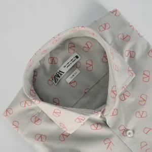 ZR Light Grey Printed Shirt