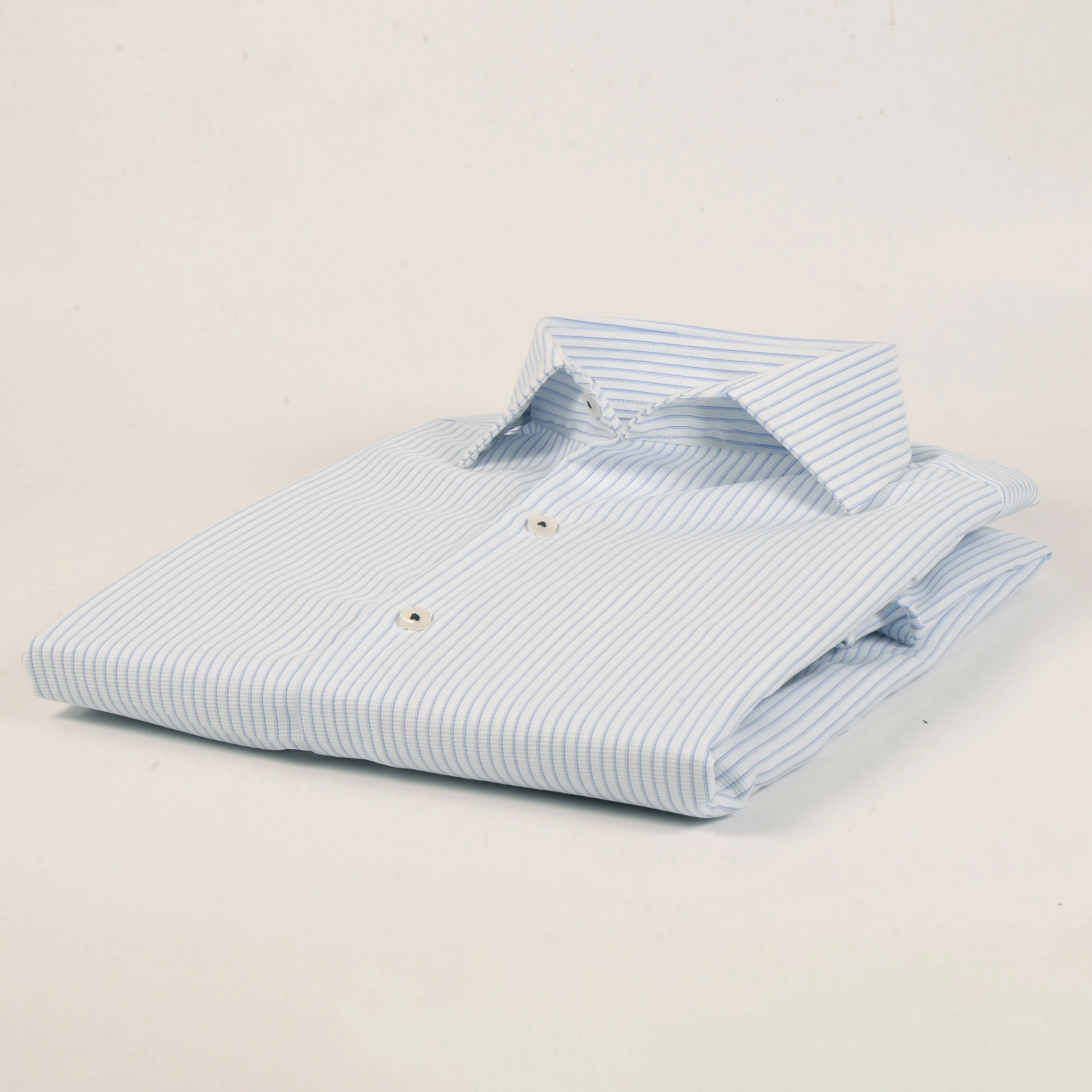 ZR White & Blue Textured Shirt